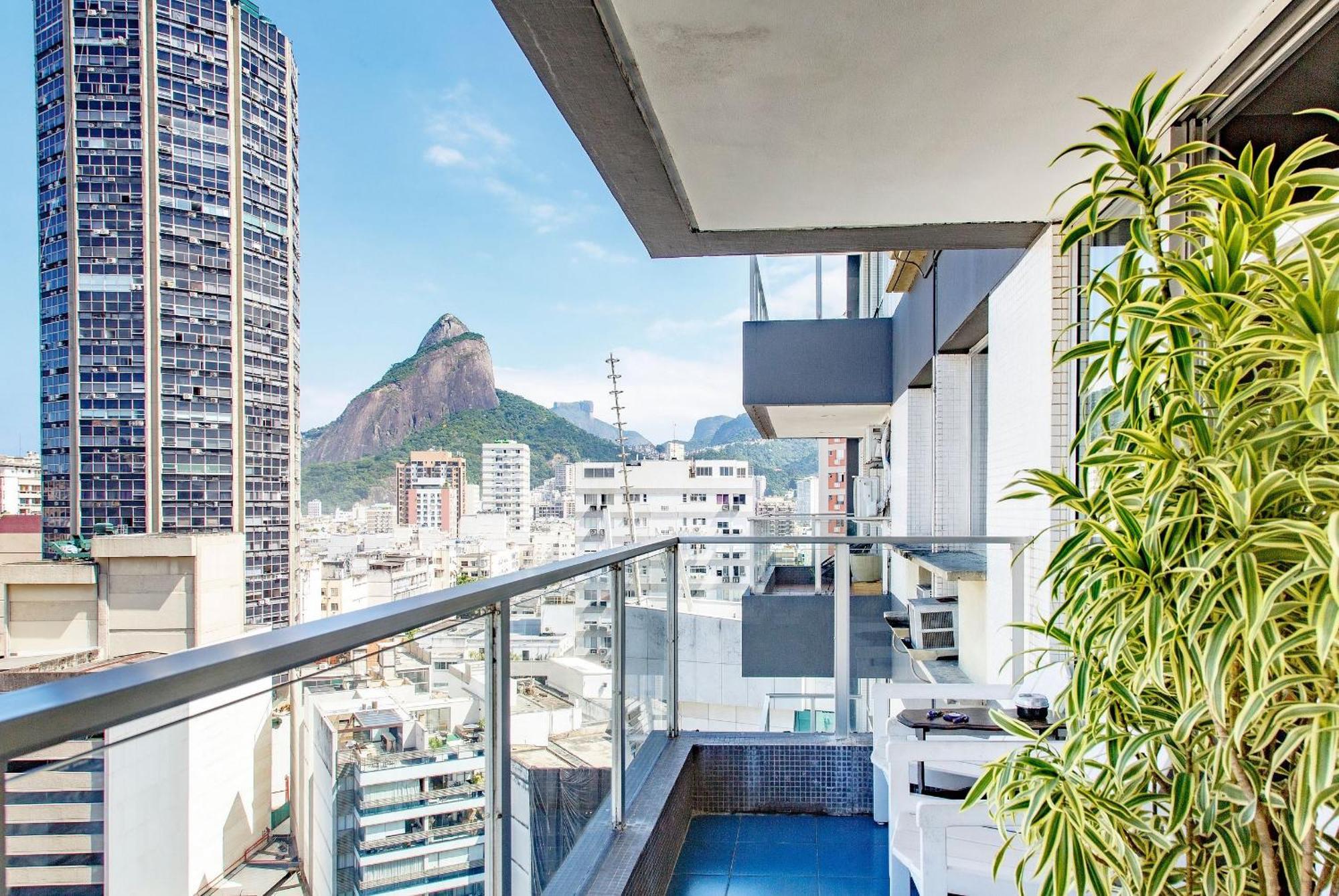 Leblon Flat Service 2 Quartos Vista Mar Rio de Janeiro Exterior foto
