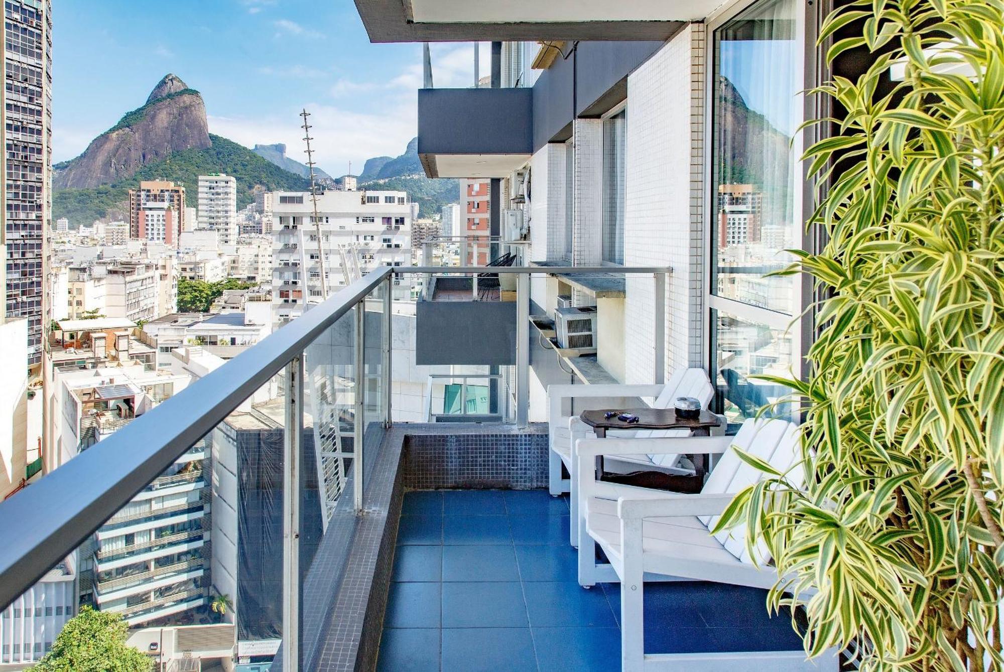 Leblon Flat Service 2 Quartos Vista Mar Rio de Janeiro Exterior foto